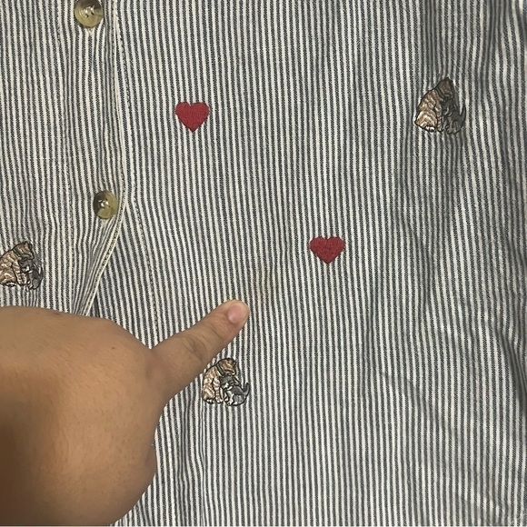 Vintage embroidered Cat button down blouse - Picture 11 of 11